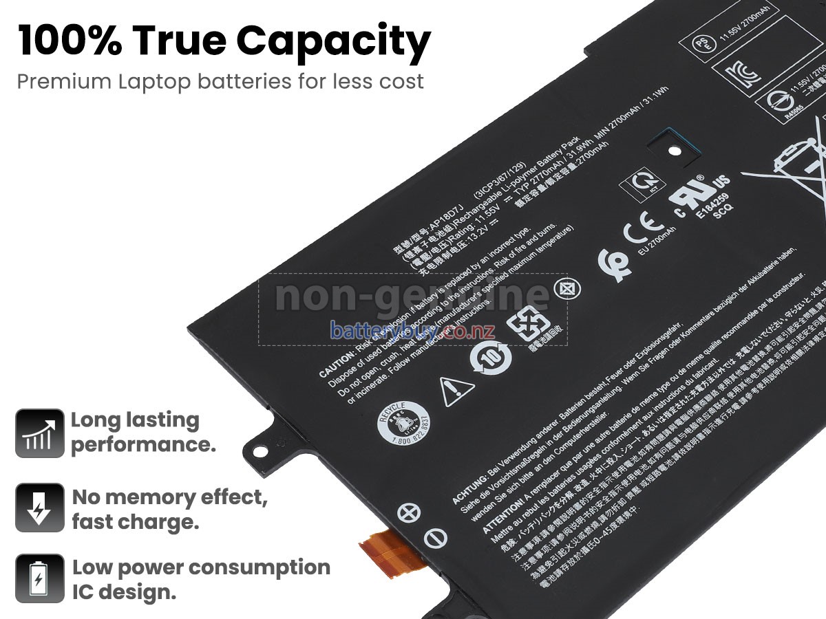 replacement Acer SWIFT 7 SF714-52T-75YE battery
