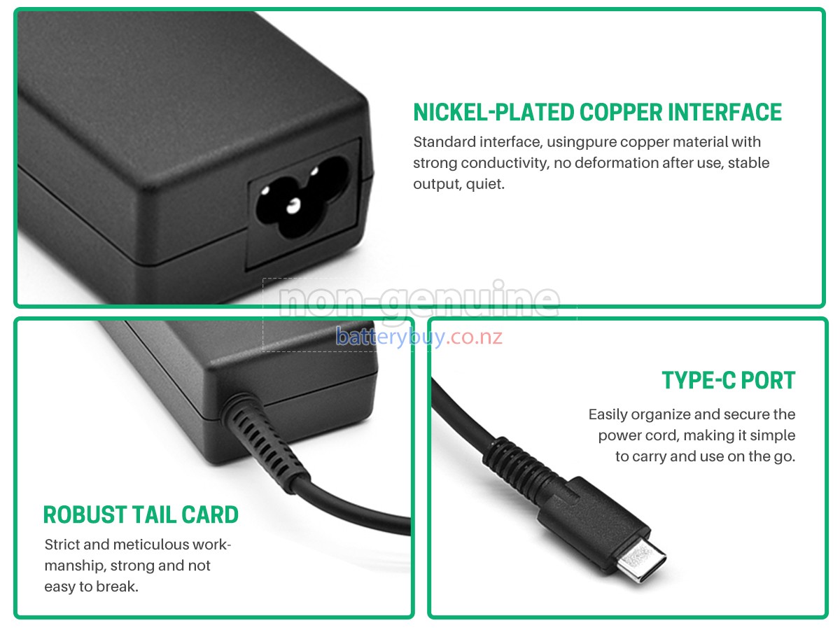 replacement HP 65W 20V 3.25A TYPE-C adapter