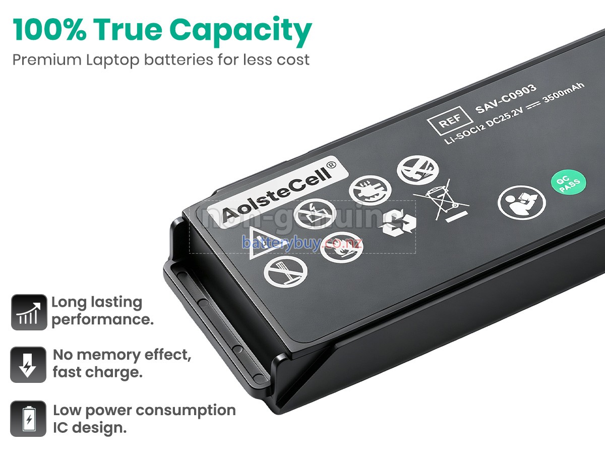 replacement AMI Italia SAVER ONE DEFIBRILLATOR battery