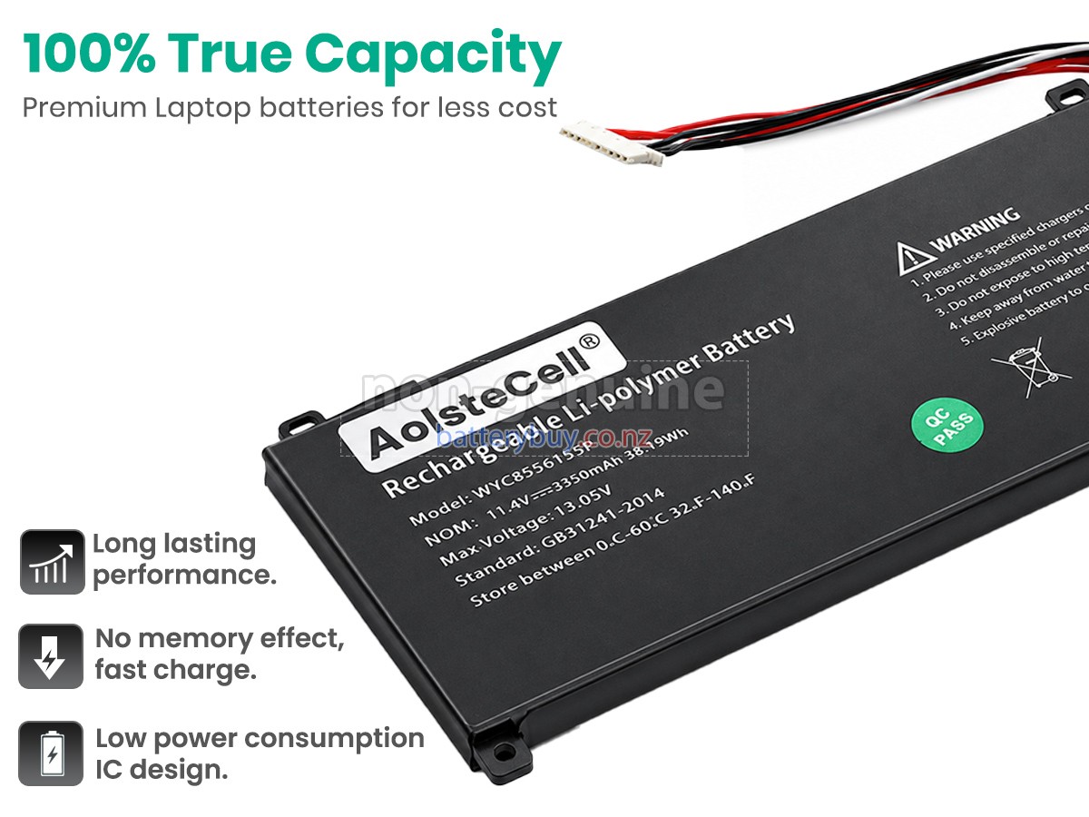 replacement AolsteCell WYC8556155P battery