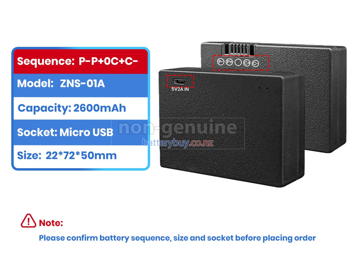 replacement AolsteCell ZNS-01A battery