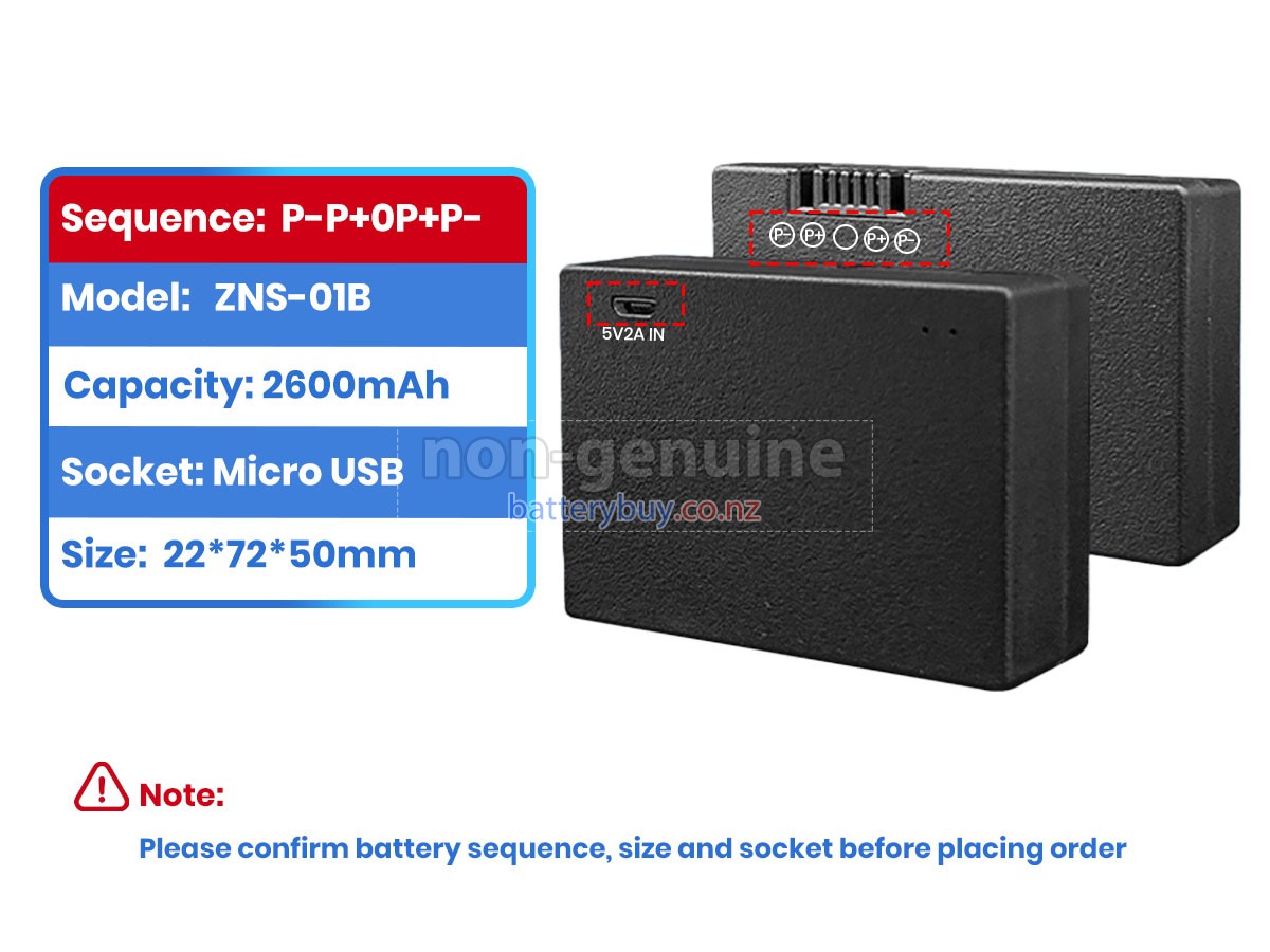 replacement AolsteCell ZNS-01B battery