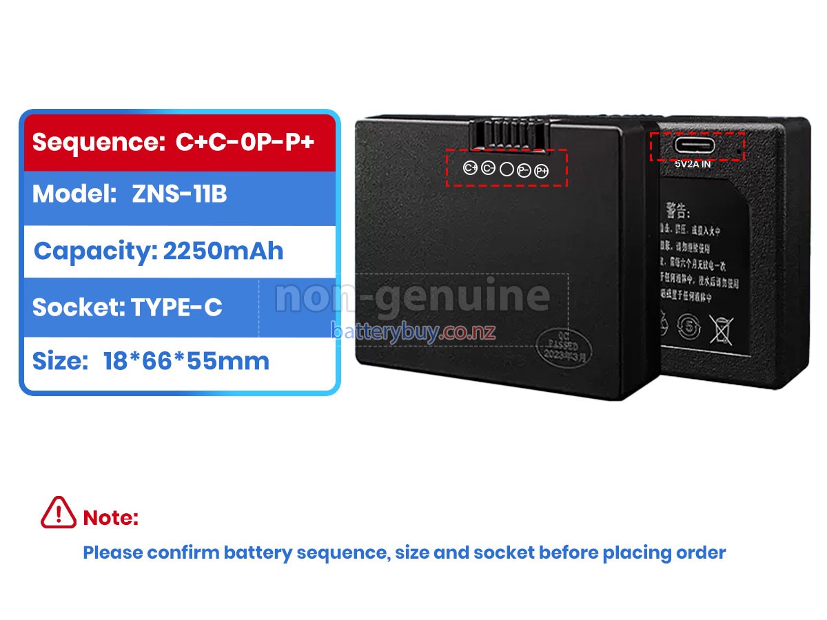 replacement AolsteCell ZNS-11B battery