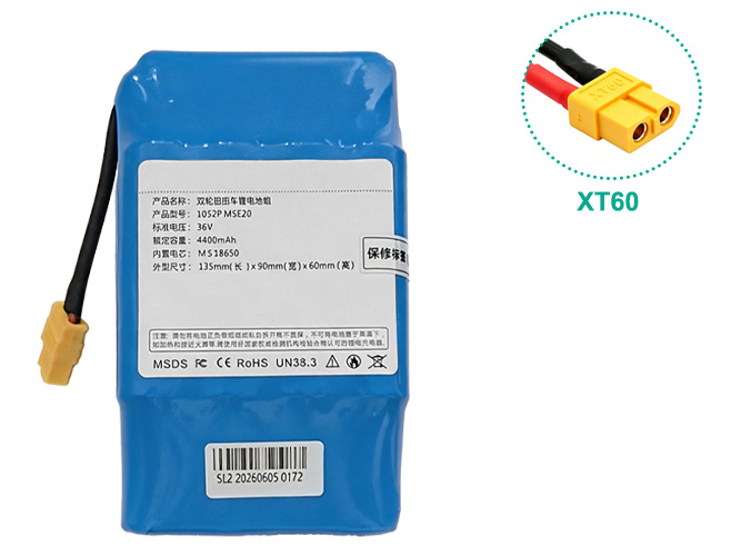 Battery for AolsteCell 10S2P MSE20 36V 4400mah XT60