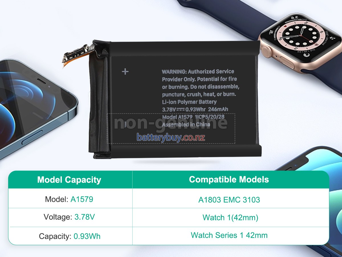 replacement Apple WATCH 1(42MM) battery