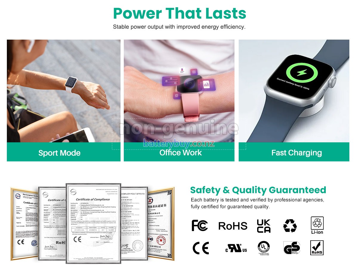 replacement Apple WATCH SE 40MM 2ND GEN LTE battery