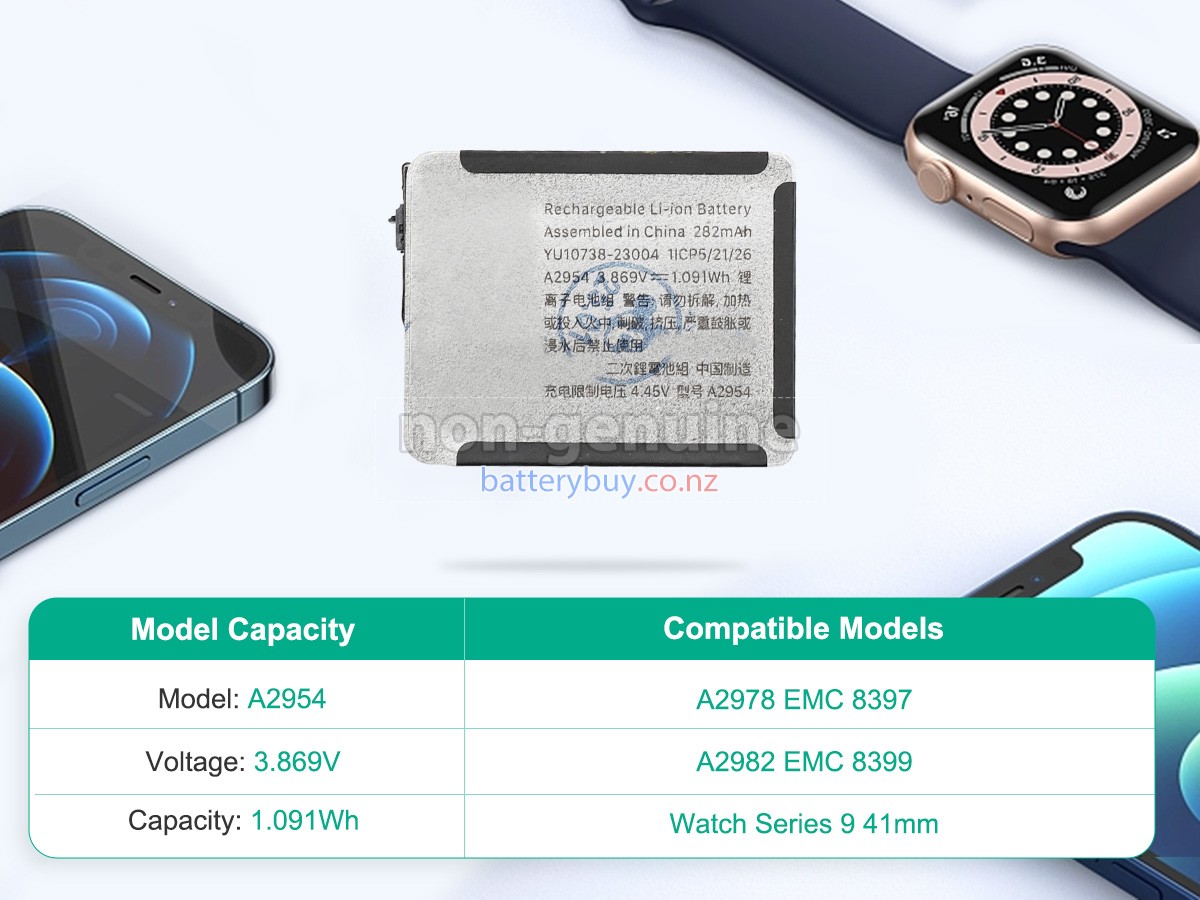 replacement Apple WATCH Series 9 41MM battery
