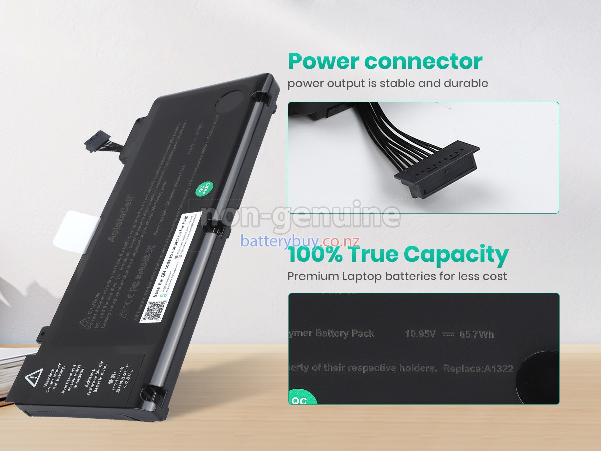 replacement Apple MacBook Pro 13 inch A1278 (Mid 2012) battery