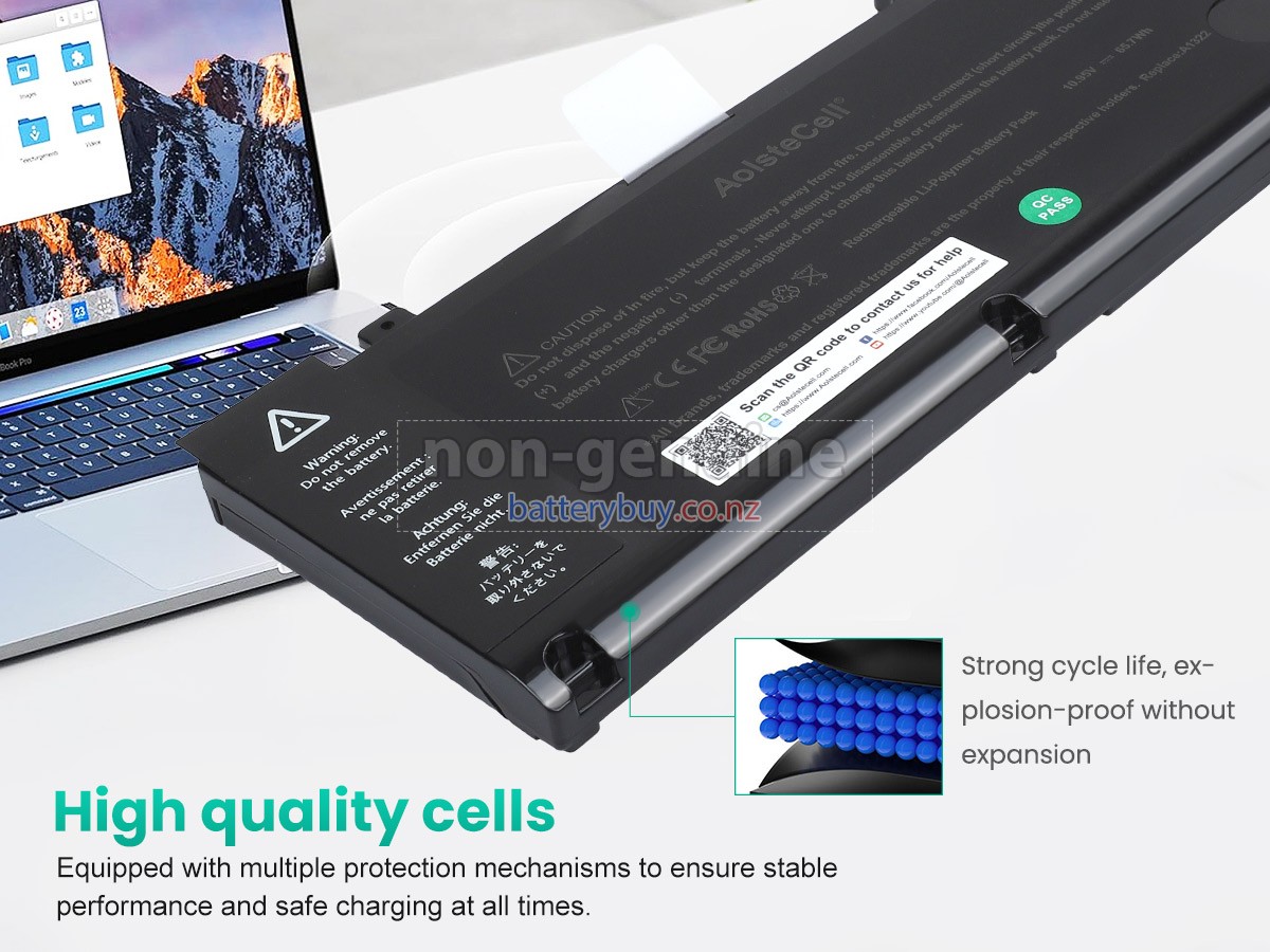 replacement Apple MacBook Pro 13 inch A1278 (Mid 2012) battery