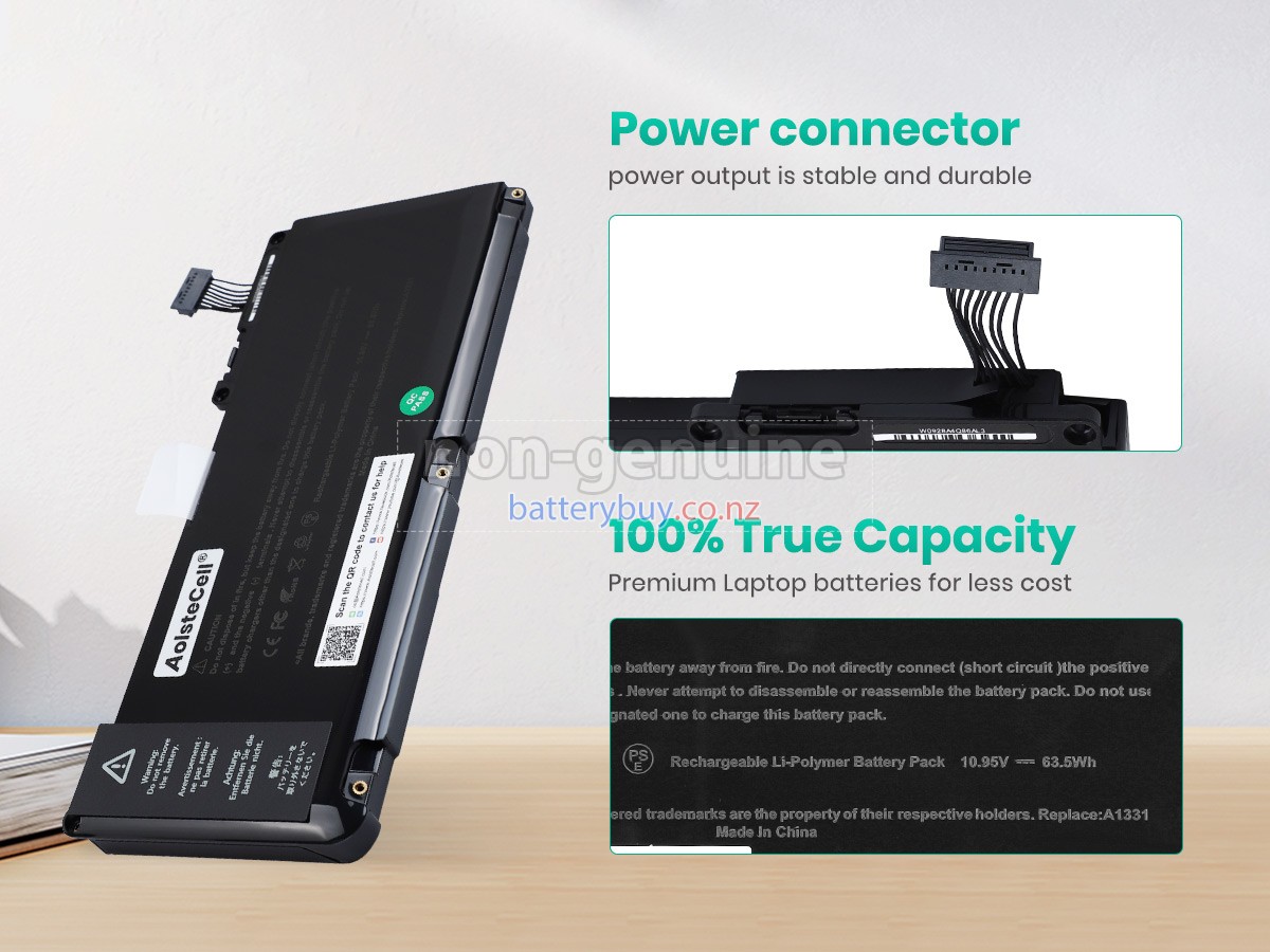 replacement Apple MacBook Unibody 13 inch A1342 (Mid 2012) battery