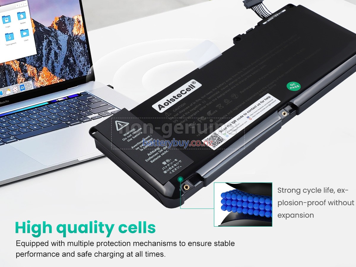 replacement Apple MacBook Unibody 13 inch A1342 (Mid 2012) battery