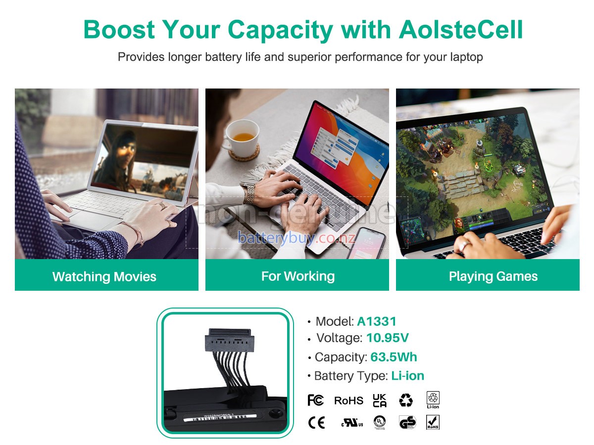 replacement Apple MacBook Unibody 13 inch A1342 (Mid 2012) battery