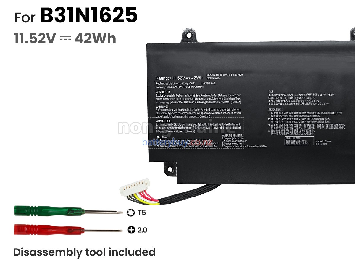 replacement Asus VivoBook Flip 12 TP203NA battery