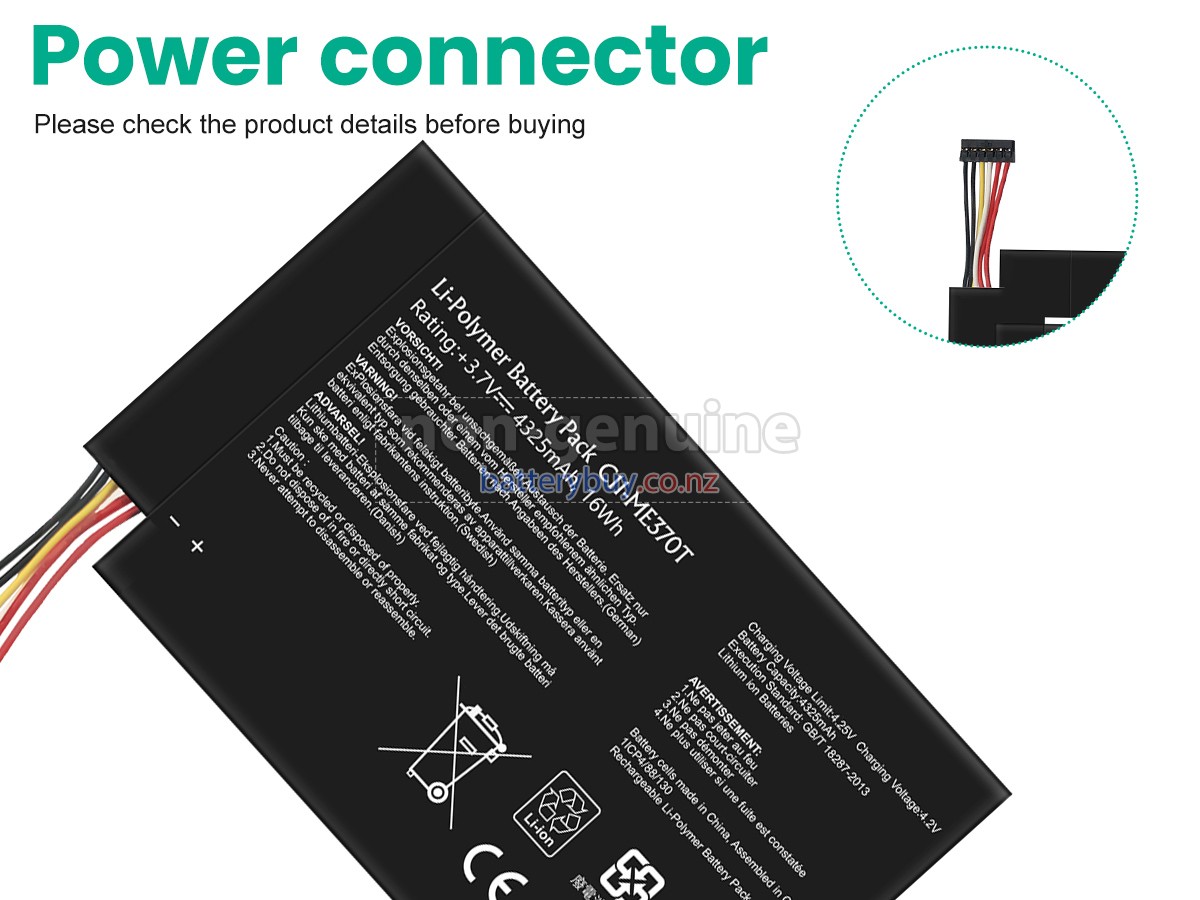 replacement Asus C11-ME370T battery
