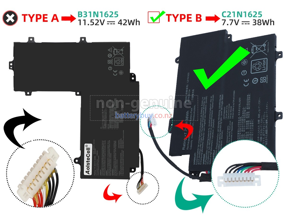 replacement Asus VivoBook Flip 12 TP203NAH-BP002 battery