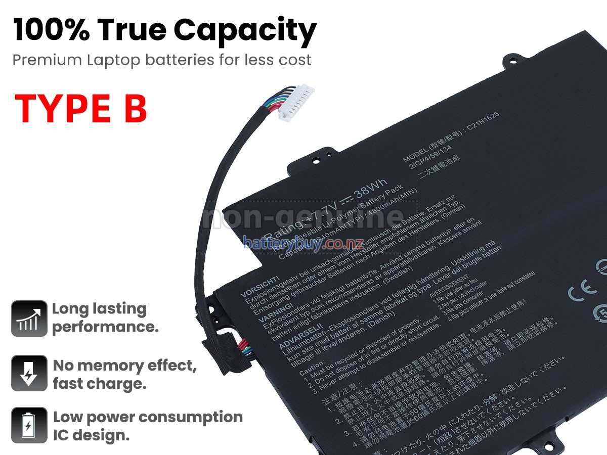 replacement Asus VivoBook Flip 12 TP203NAH-BP002 battery