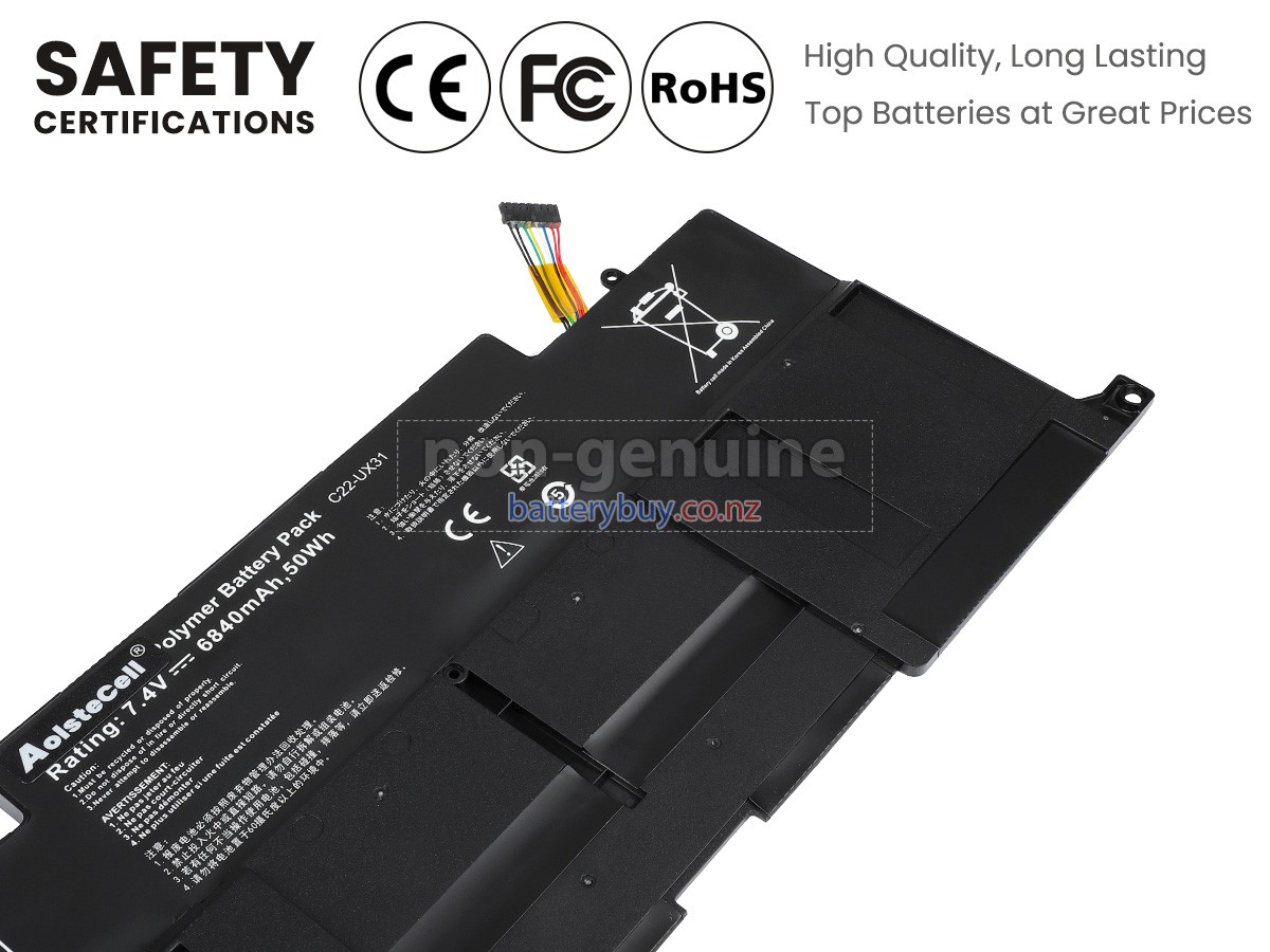 replacement Asus ZenBook UX31E battery