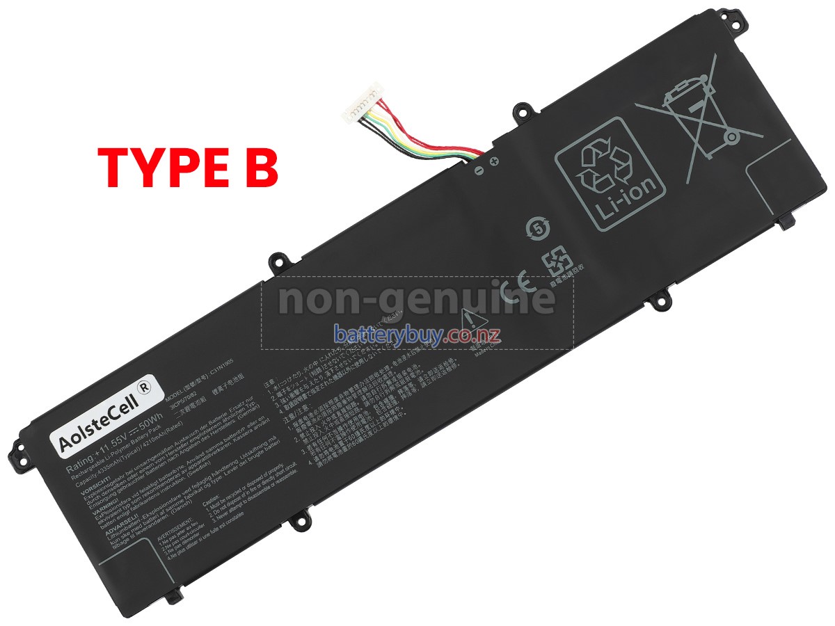 replacement Asus VivoBook Pro 15 OLED K6500ZC battery