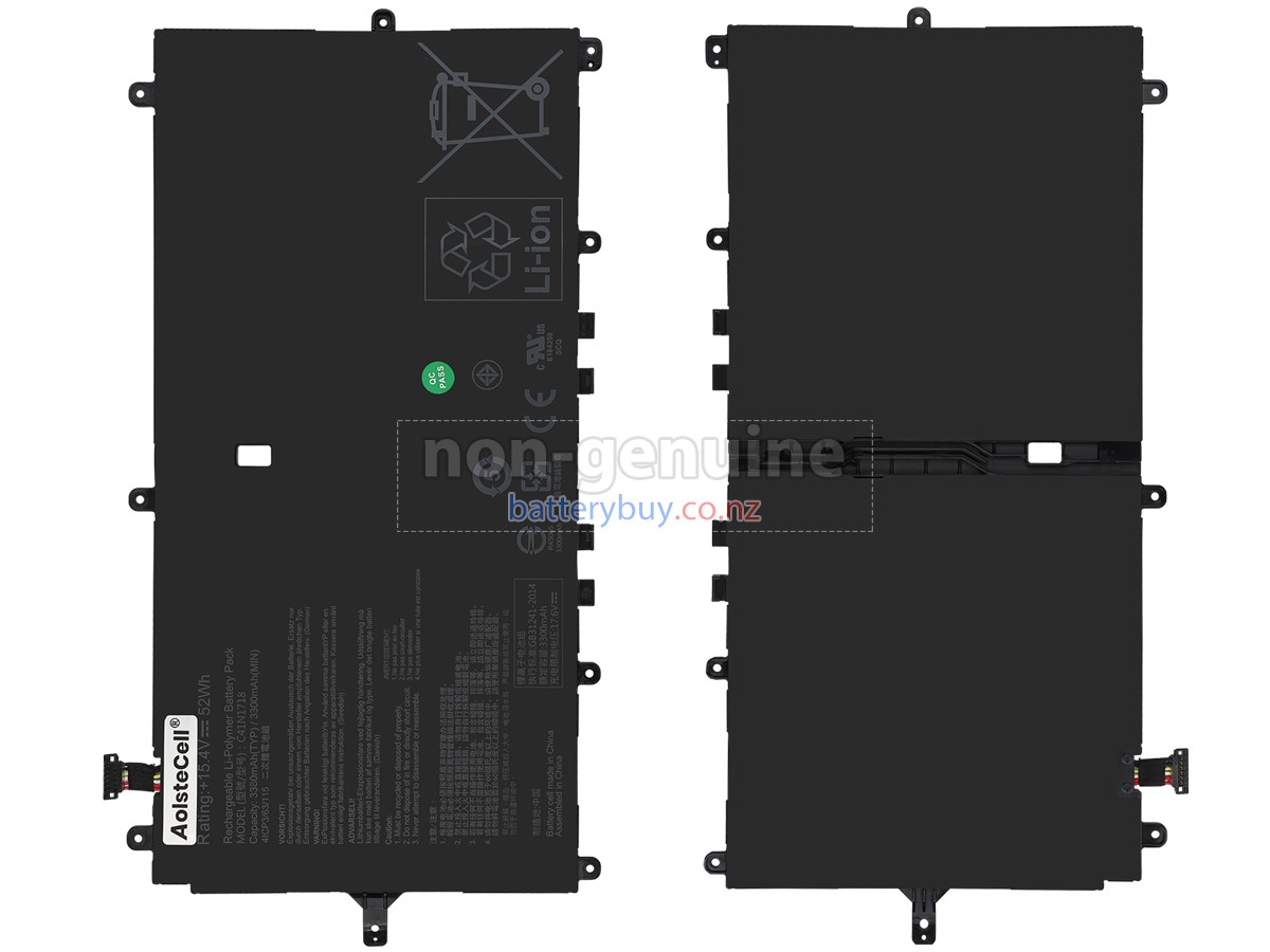 replacement Asus NOVAGO TP370QL-EL002T battery