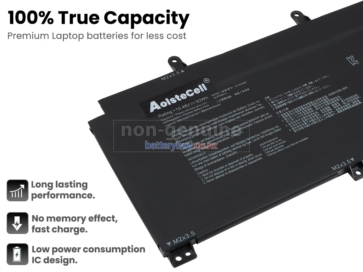 replacement Asus Rog FLOW X13 GV301QC-K6027T battery
