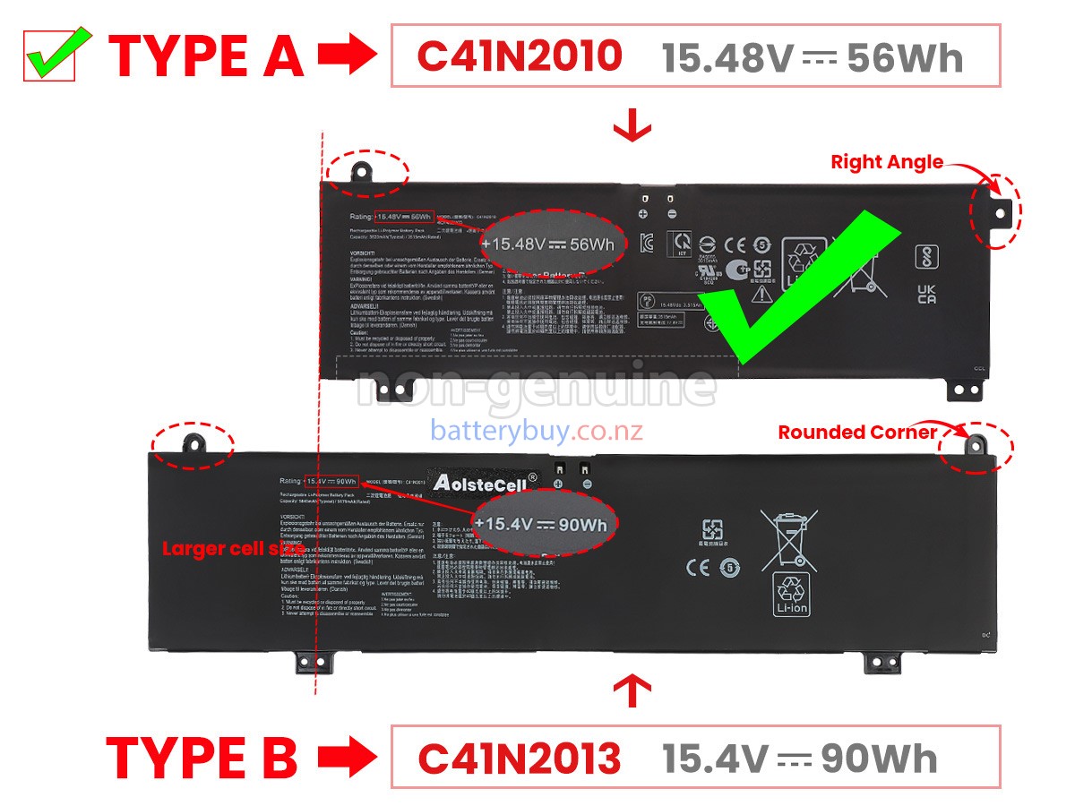 thumbnail image 2 of Bottom Case Screws For ASUS TUF Gaming FA707 FX707 FX707ZM FX707ZC 2 of 11