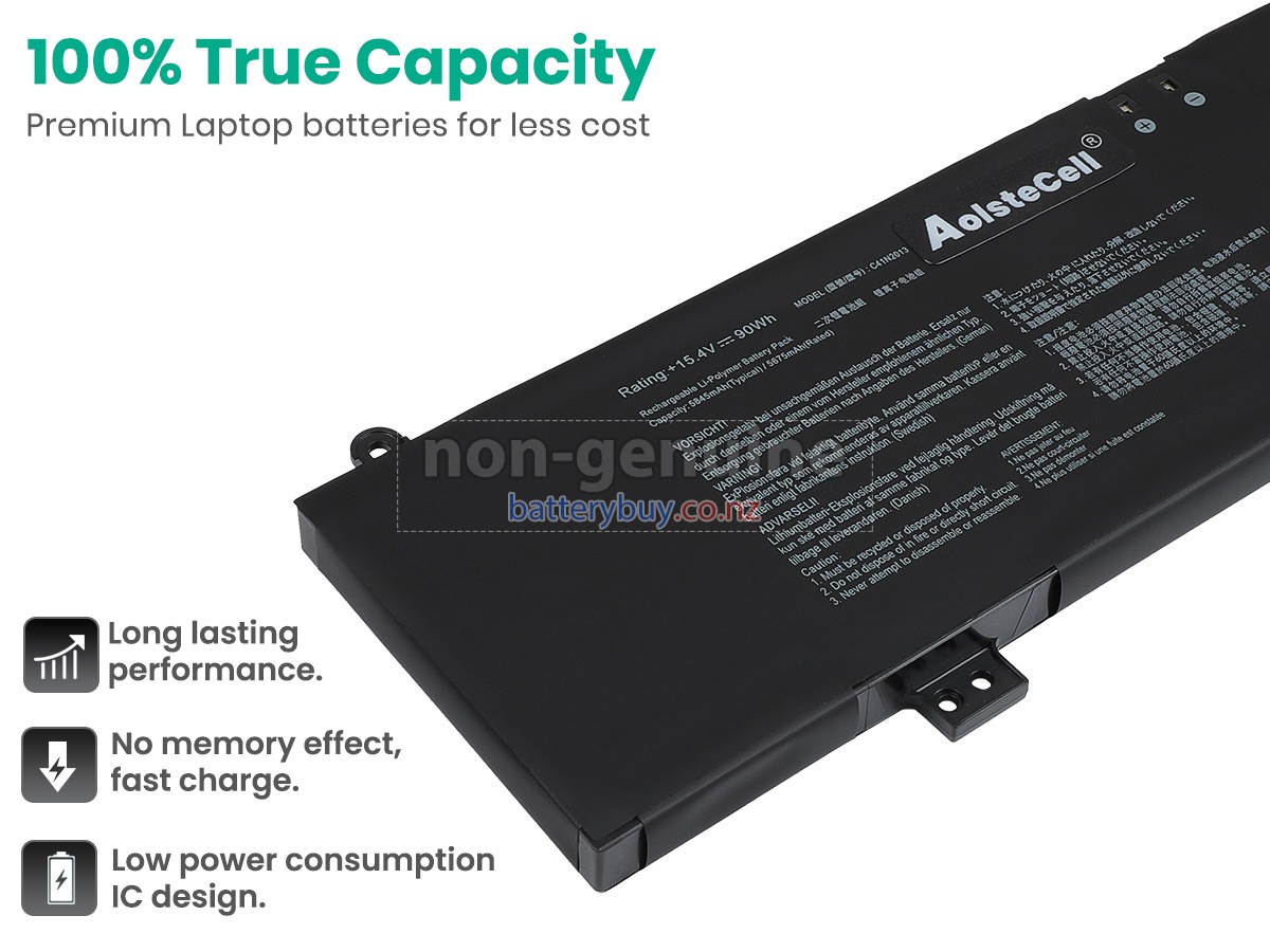 replacement Asus Rog ZEPHYRUS M16 GU603HM-KR021T battery