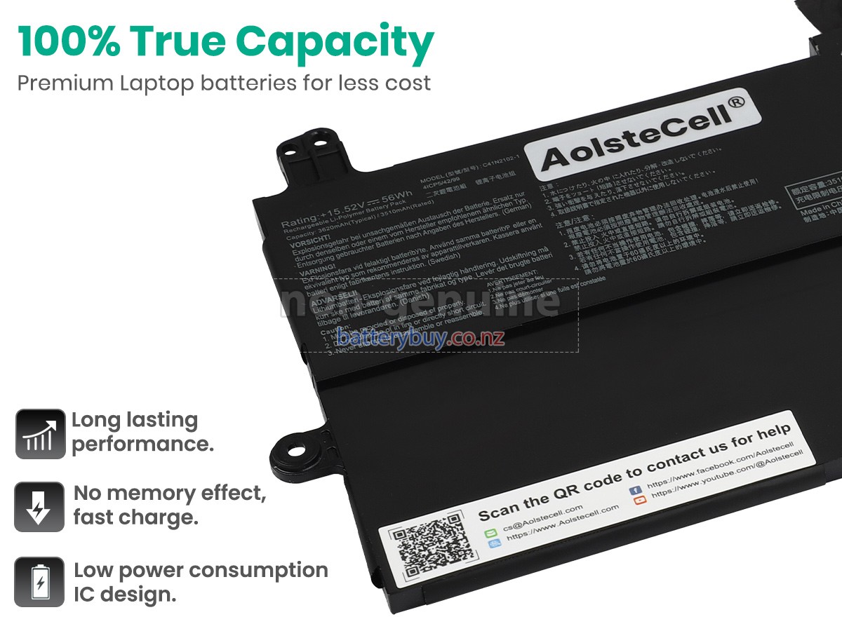 replacement Asus Rog FLOW Z13 GZ301ZE-LD183W battery