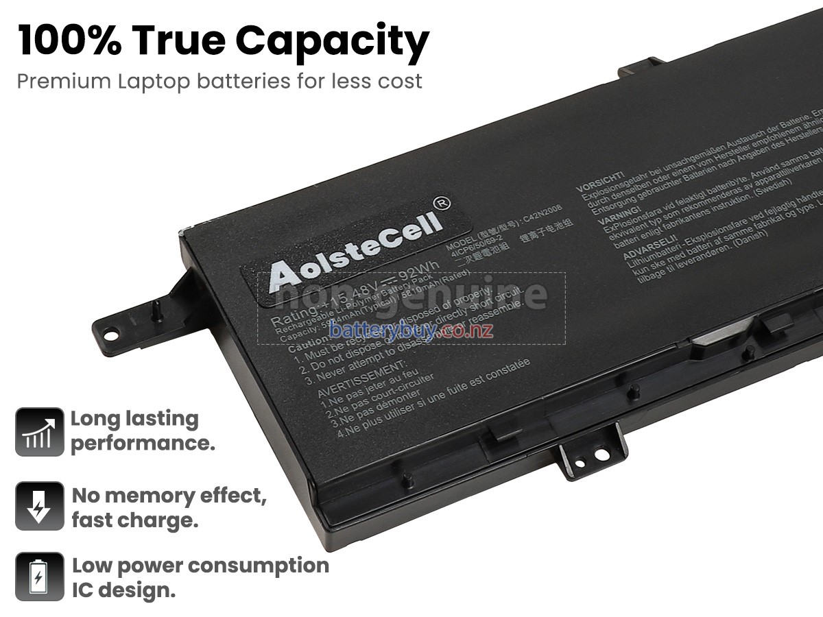 replacement Asus ZenBook Pro DUO 15 UX582HS-H2003R battery