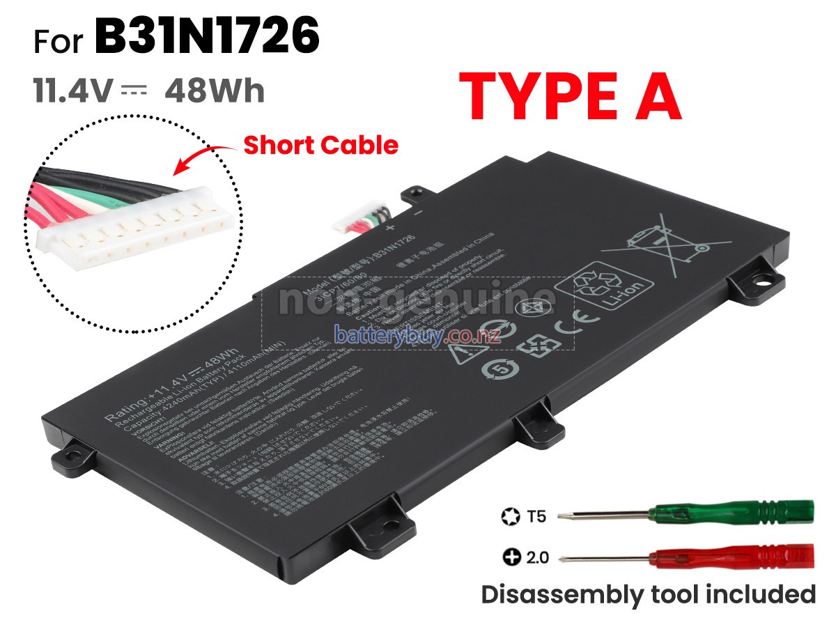 replacement Asus TUF GAMING F15 FX506HC-HN005T battery