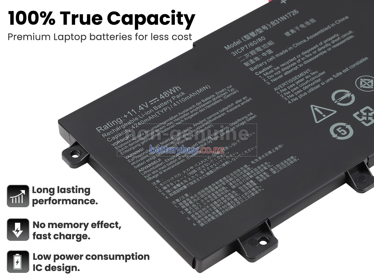 replacement Asus FX505GM battery