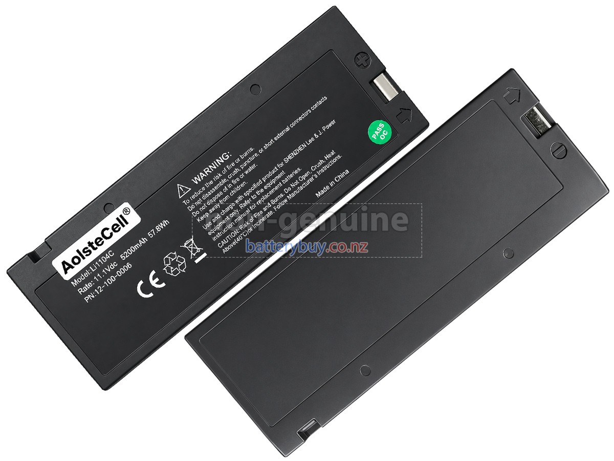 replacement Biolight 12-100-0006 battery