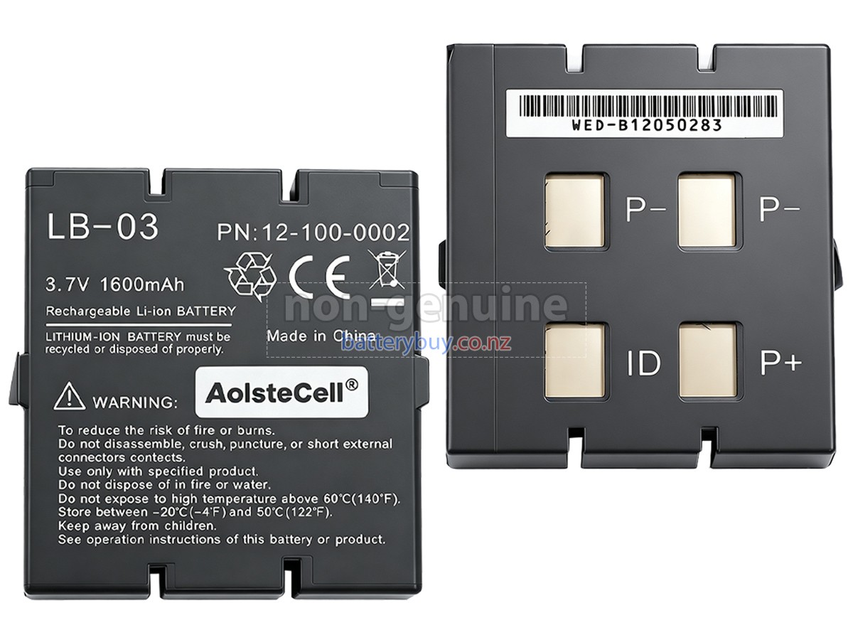 replacement Biolight 12-100-0002 battery