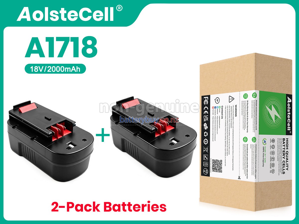 replacement Black Decker A1718 battery