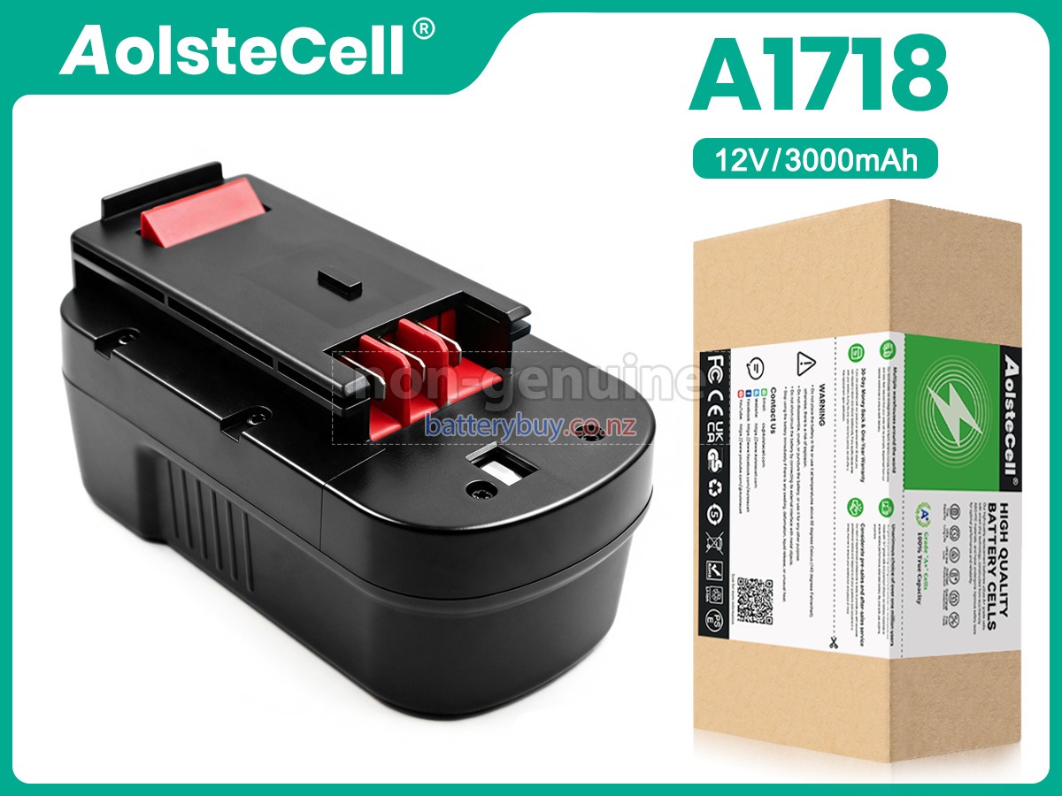 replacement Black Decker A1718 battery