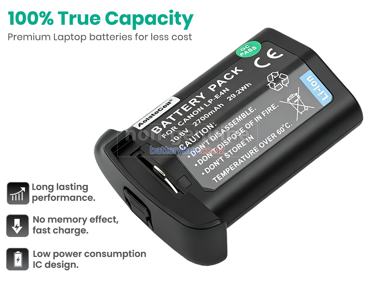 replacement Canon LC-E4N battery