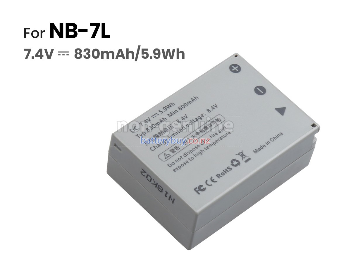 replacement Canon NB-7L battery
