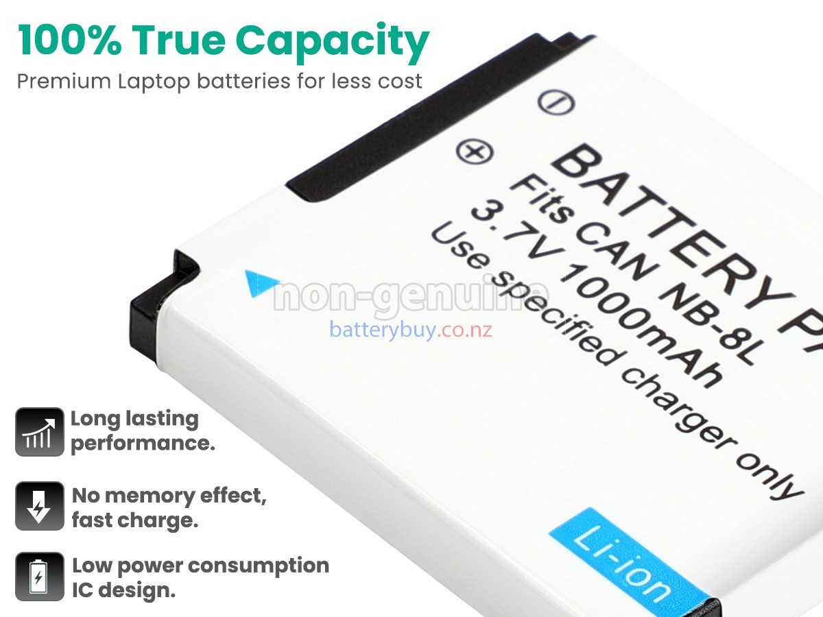 replacement Canon POWERSHOT A1200 battery