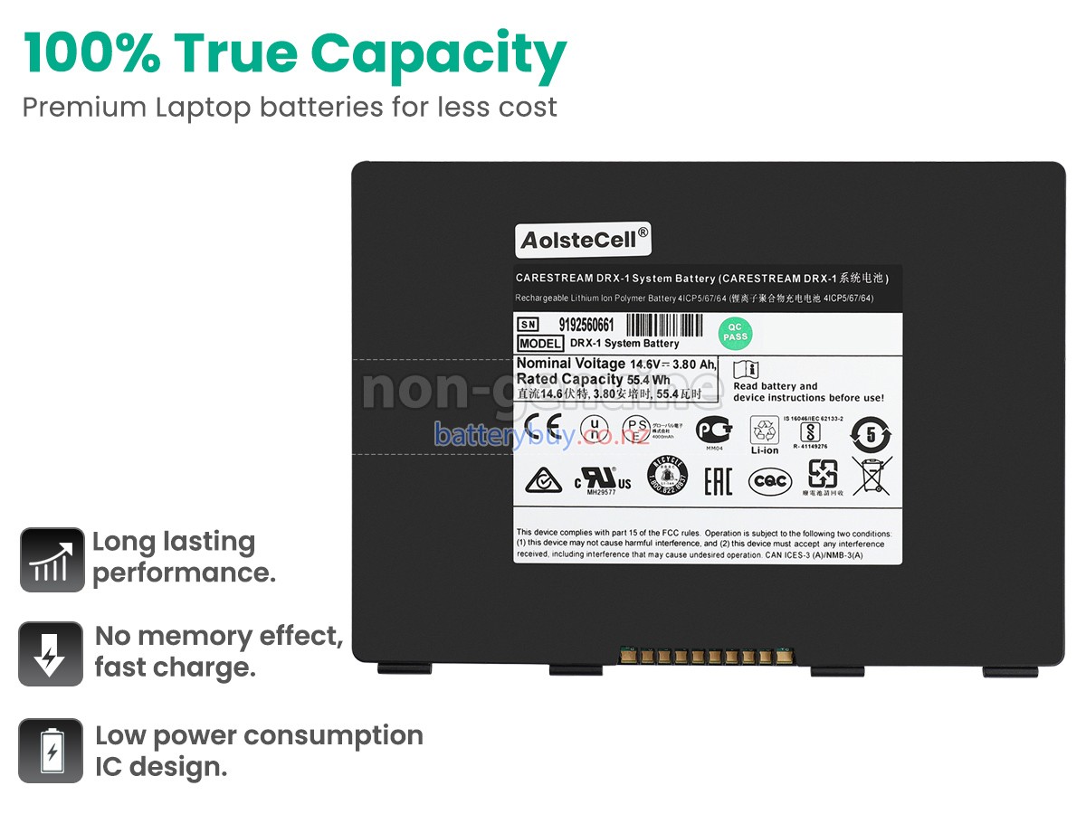 replacement Carestream 8G5132 battery