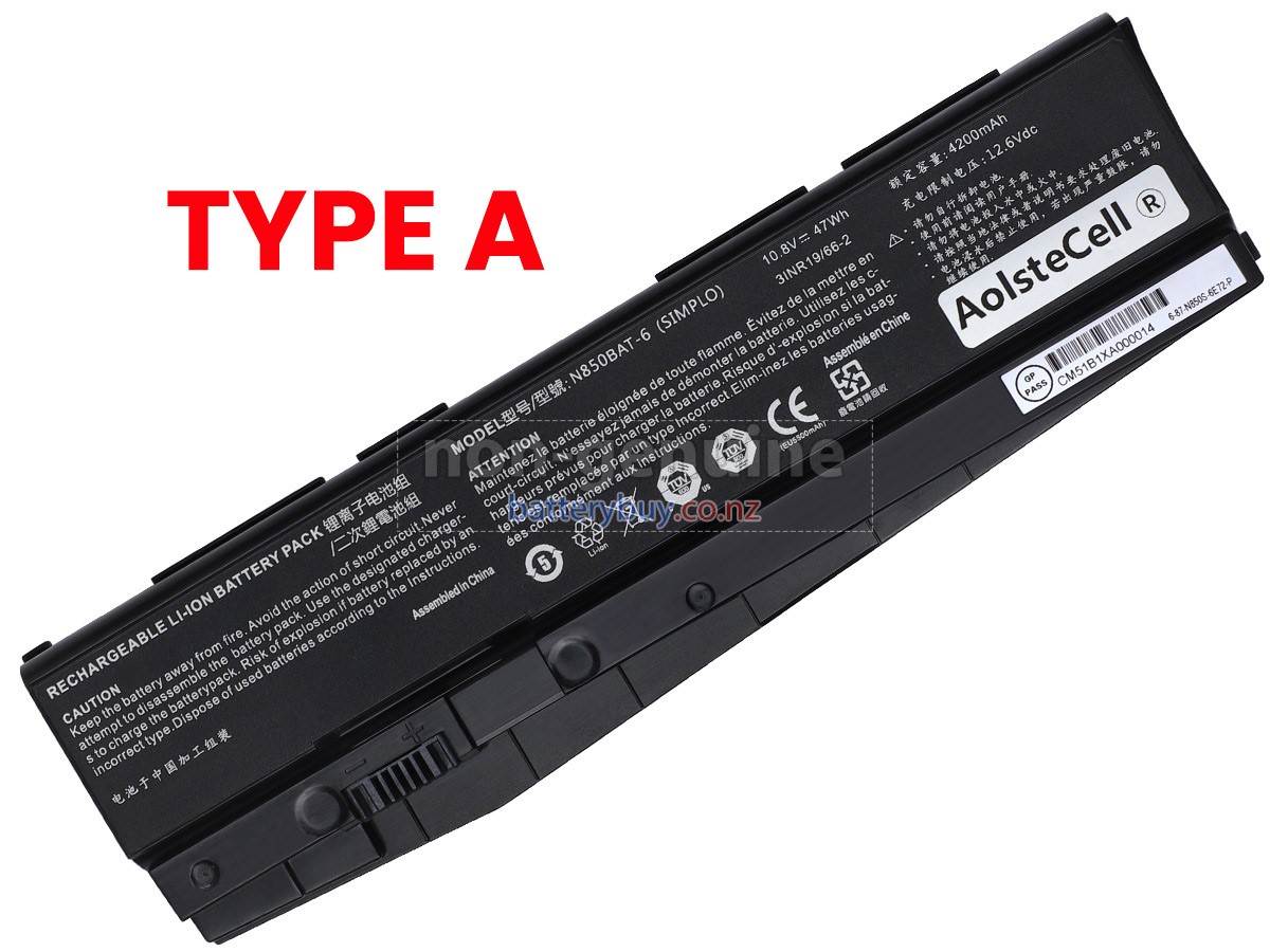 replacement Clevo N870HJ1 battery