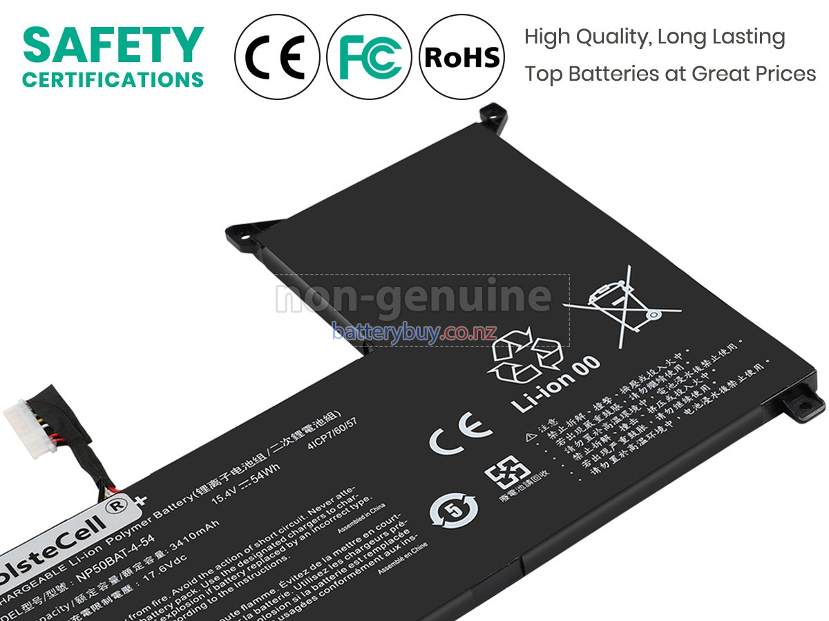 replacement Clevo NP50BAT-4-54 battery