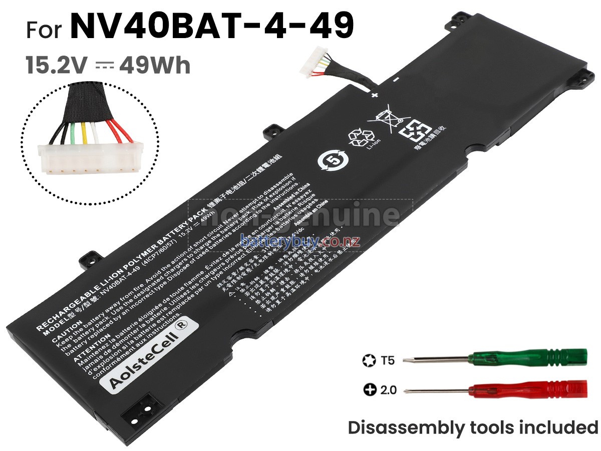 replacement Clevo NEXOC BV4 535IG 21V2 (NV40MK) battery
