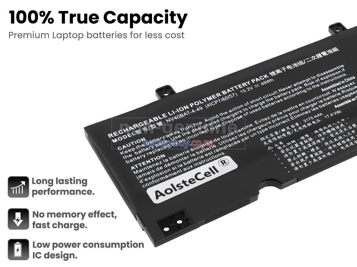 replacement Clevo NEXOC BV4 535IG 21V2 (NV40MK) battery