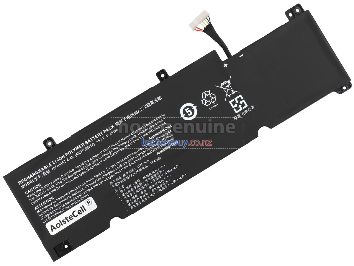 replacement Clevo NEXOC BV4 535IG 21V2 (NV40MK) battery