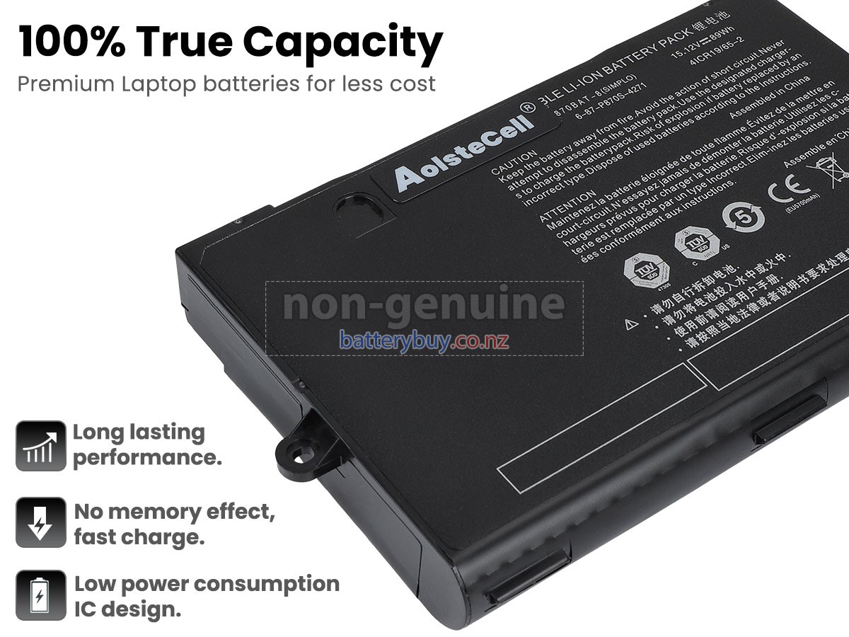 replacement Clevo P870BAT-8 battery