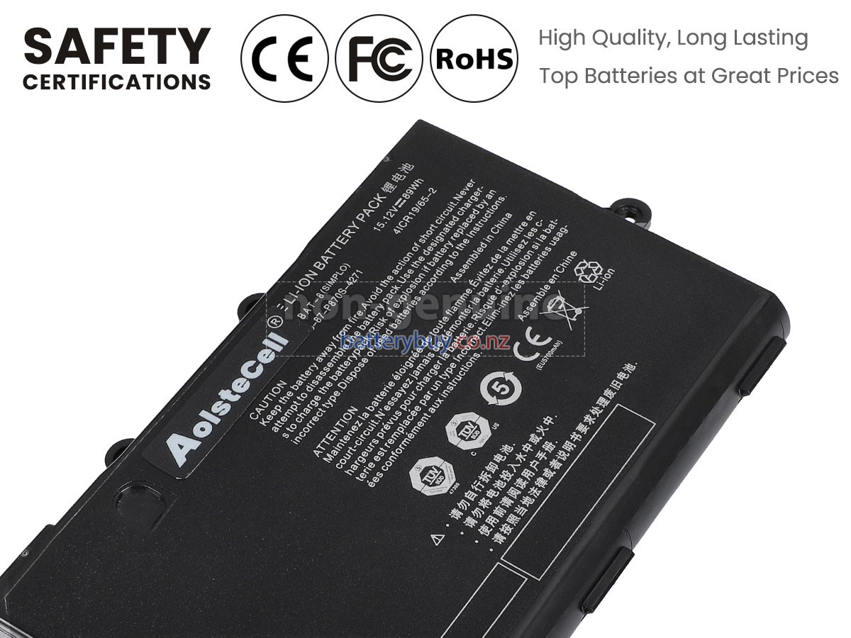 replacement Clevo P870BAT-8 battery