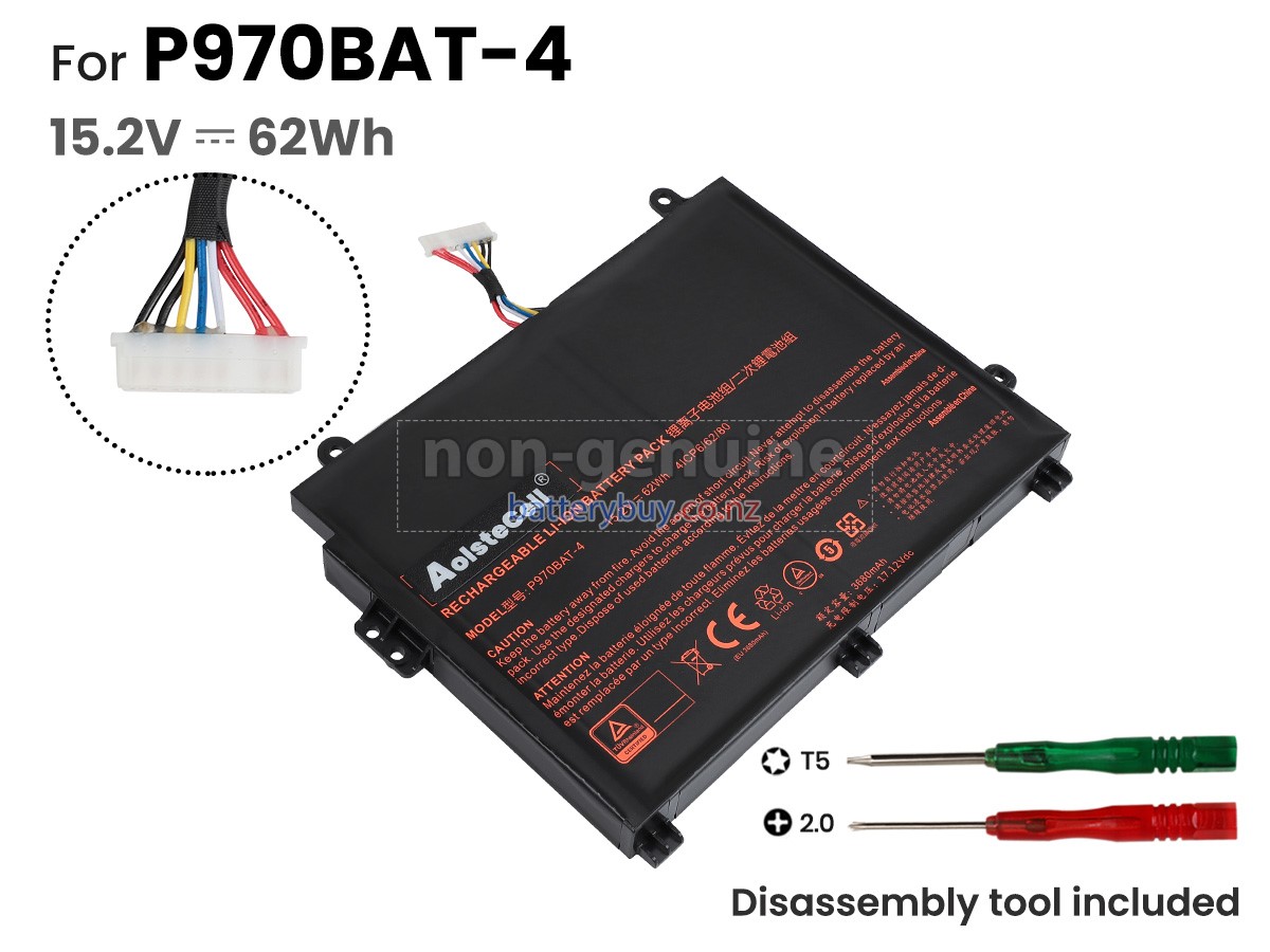 replacement Clevo P960EN-K battery