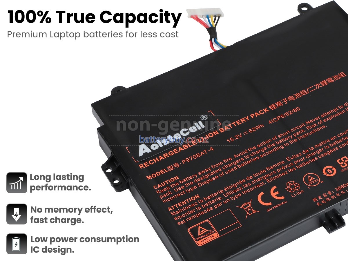 replacement Clevo P960EN-K battery