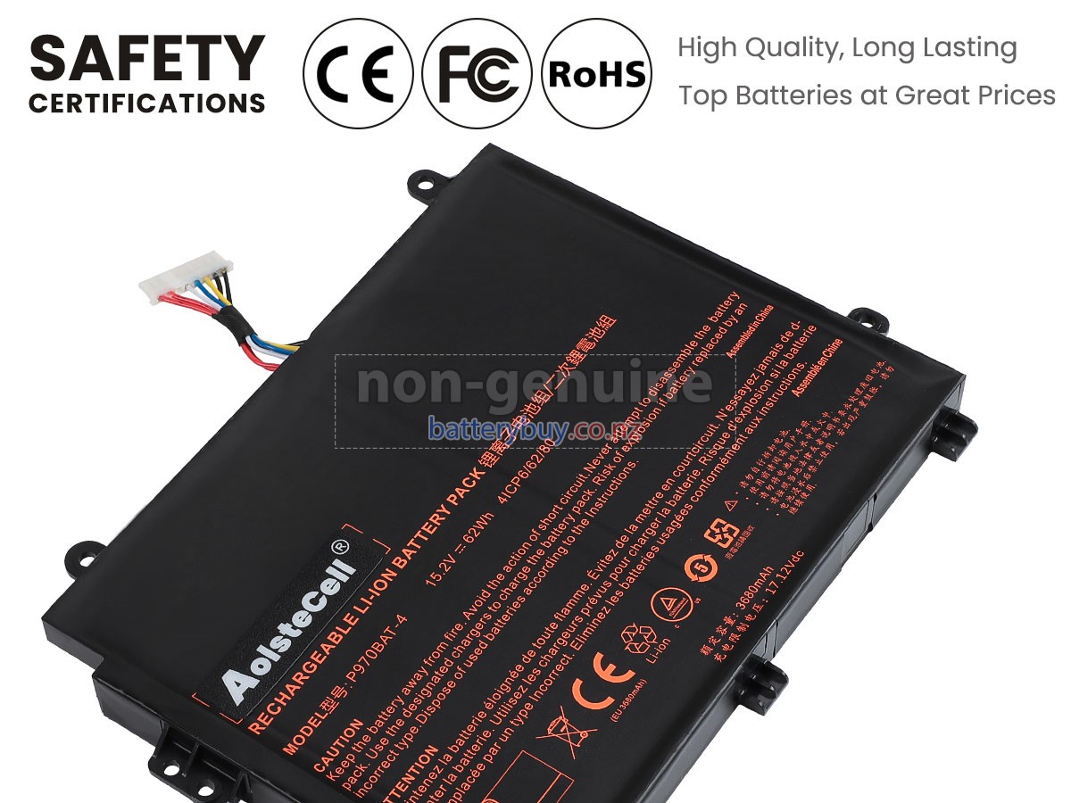 replacement Clevo P960EN-K battery