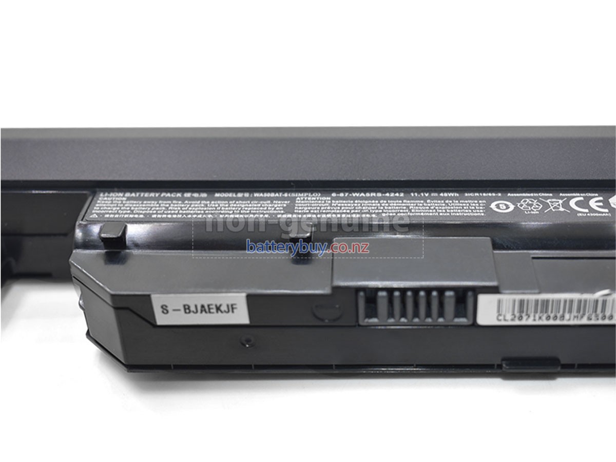 replacement Clevo 6-87-WA50S battery