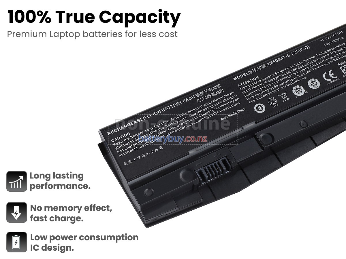 replacement Clevo N870HJ1 battery